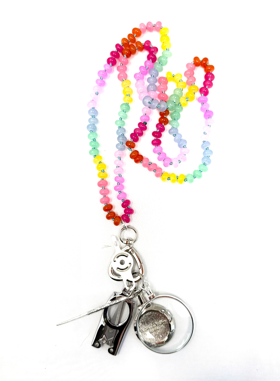 Beaded Chatelaine Necklace - The Flying Needles