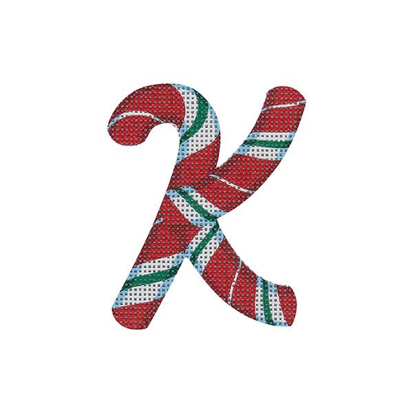 Candy Cane Letter K