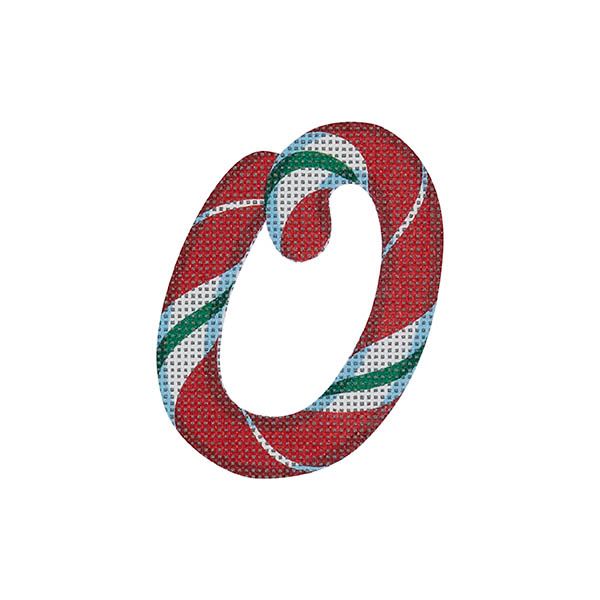 Candy Cane Letter O