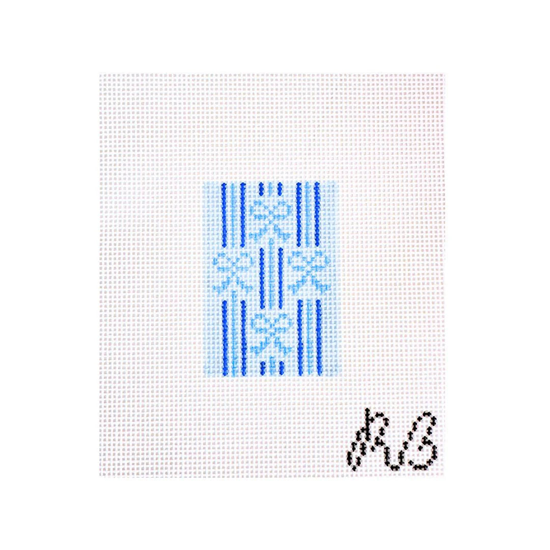 Striped Bow Luggage Tag Insert - The Flying Needles