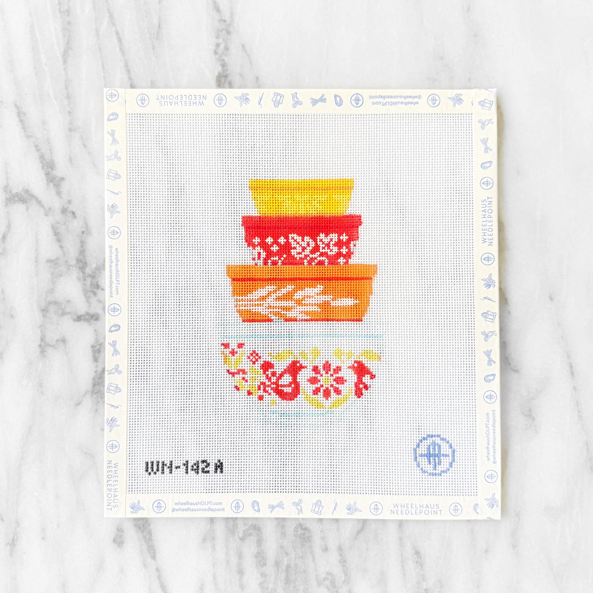 Vintage Mixing Bowls - Autumn Print - The Flying Needles