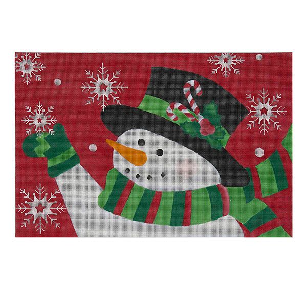 CandyCane Snowman (18 mesh)