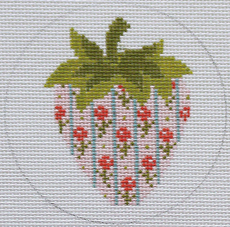 Strawberry - Pink with Flowered Stripes - The Flying Needles