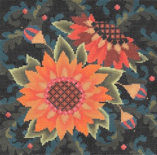 Jacobean Sunflowers - The Flying Needles