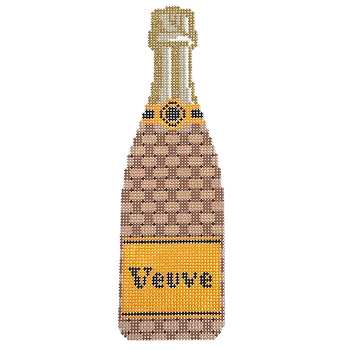 Basketweave Veuve Bottle - The Flying Needles