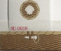 Mini Nantucket Basket Ornament - The Flying Needles