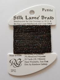 Petite Silk Lame SP65 Black Sparkle - The Flying Needles
