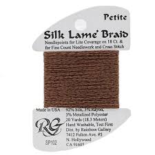 Petite Silk Lame SP102 Warm Brown - The Flying Needles