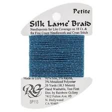 Petite Silk Lame SP113 Dark Lagoon - The Flying Needles