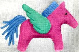 Pink Designer Pegasus Inspired Charm - The Flying Needles