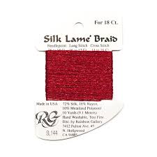 Petite Silk Lame SP08 Red - The Flying Needles