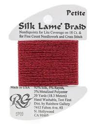 Petite Silk Lame SP09 Dark Red - The Flying Needles