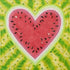 Watermelon Heart Square - The Flying Needles