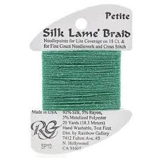 Petite Silk Lame SP10 Green - The Flying Needles