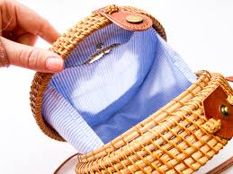 PREORDER PLD 4" Round Wicker Bag - The Flying Needles