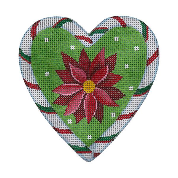 Candy Cane Heart, Pointsettia