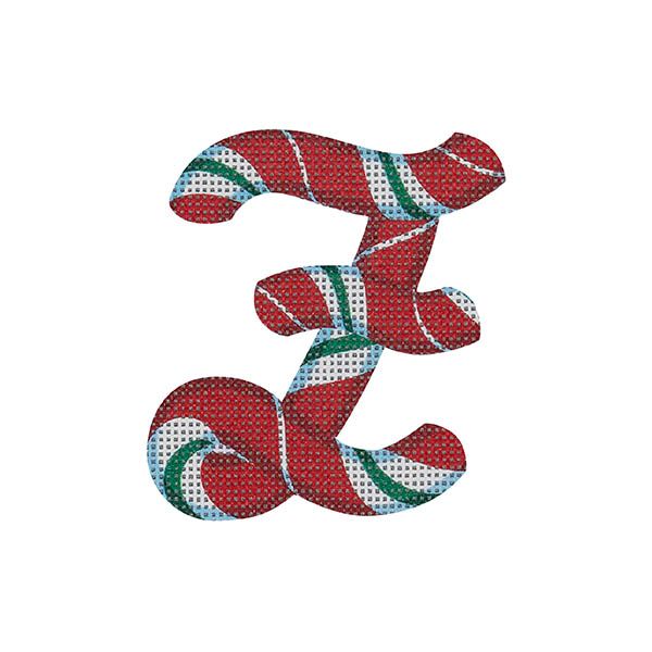 Candy Cane Letter Z