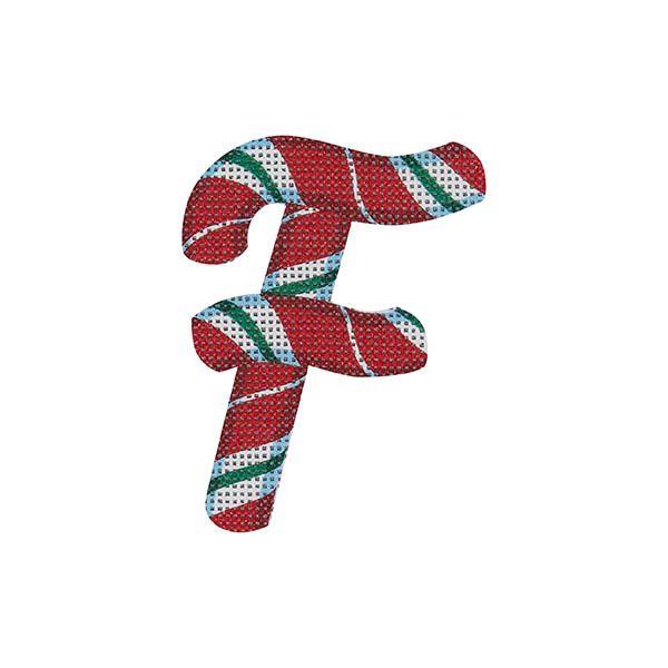 Candy Cane Letter F
