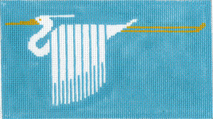 Great White Heron Ornament - The Flying Needles