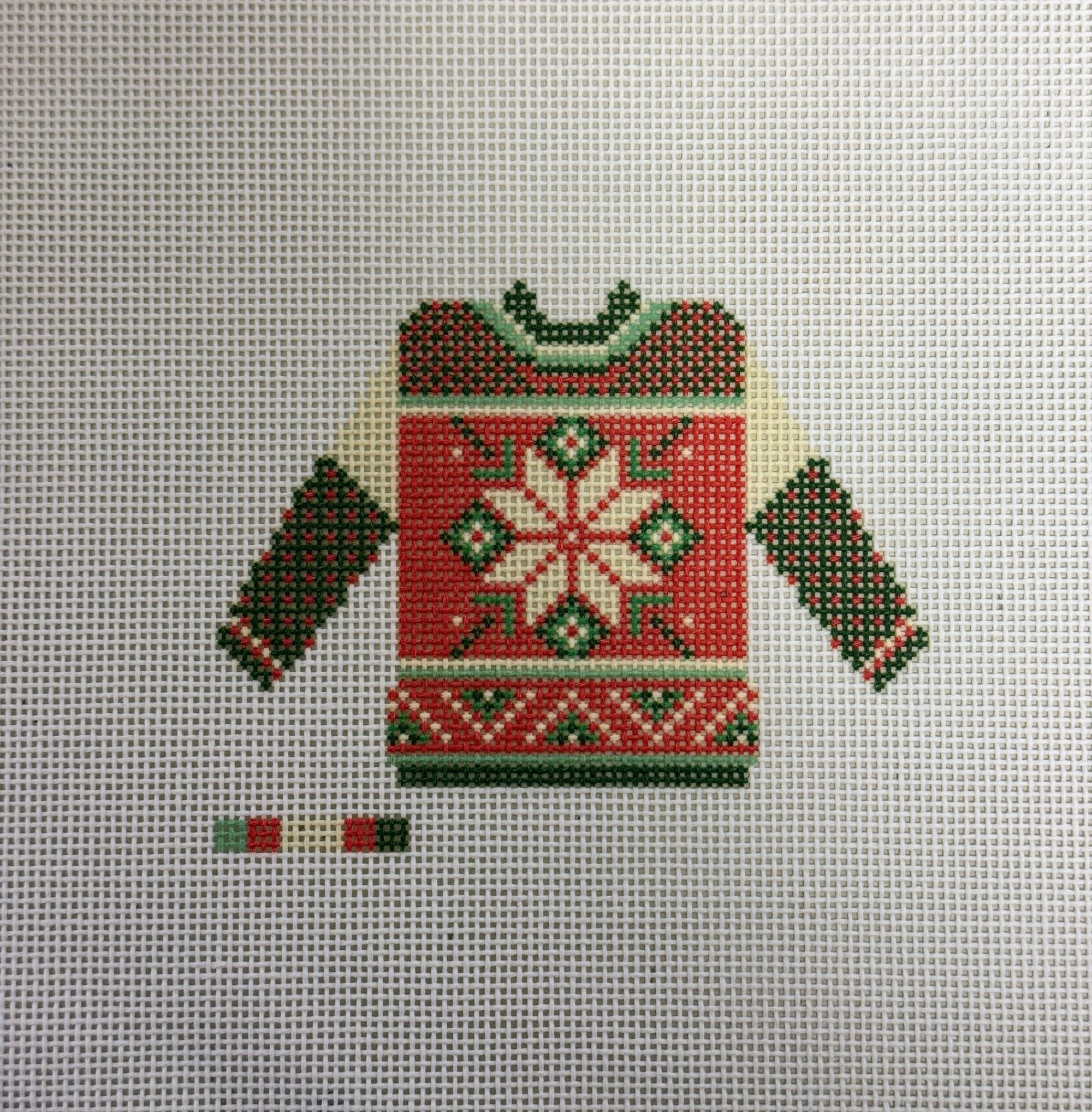 Needlepoint Snowflake Sweater - The Flying Needles