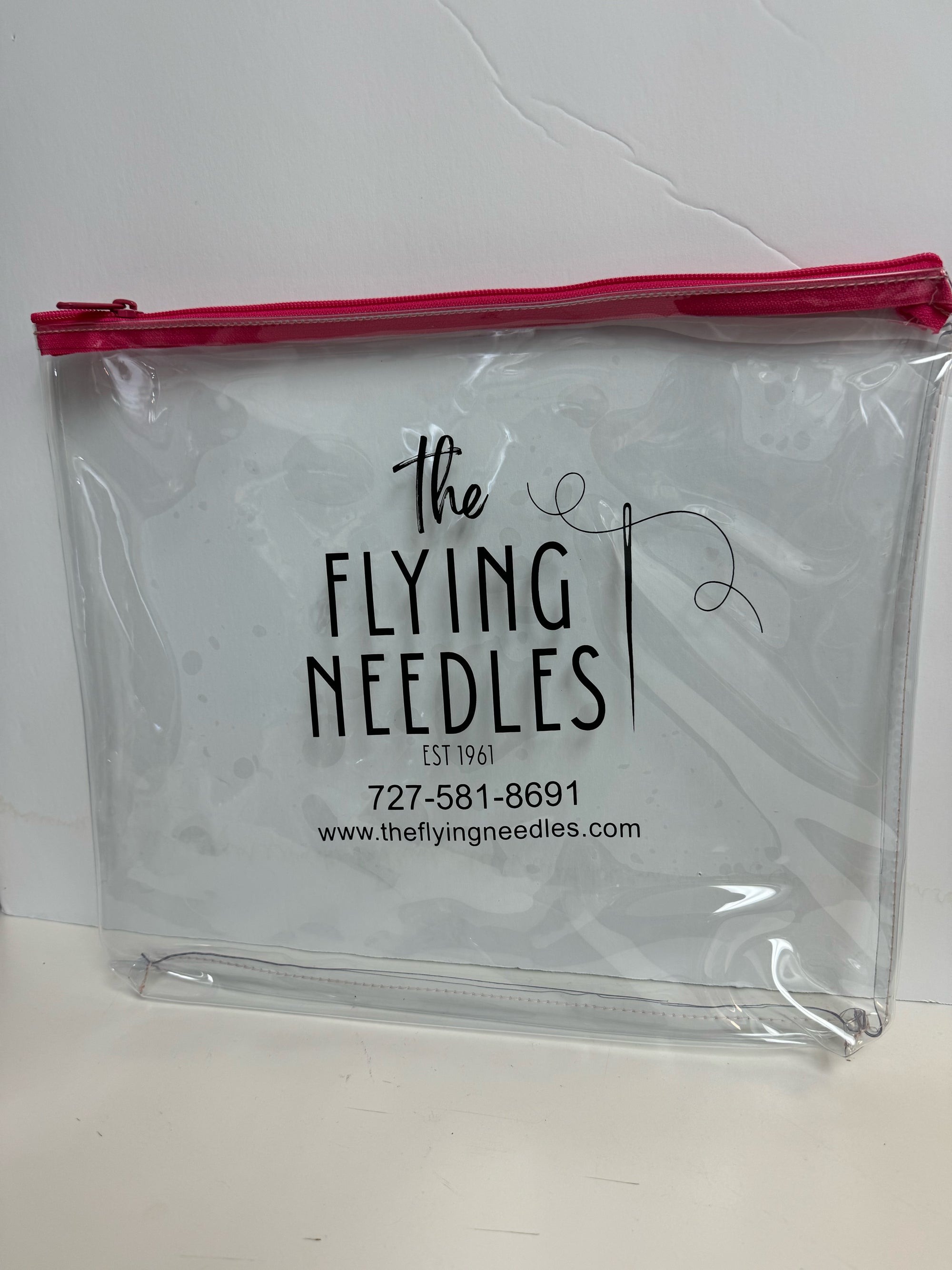 TFN LOGO Large Project Pouch 13x13 - The Flying Needles