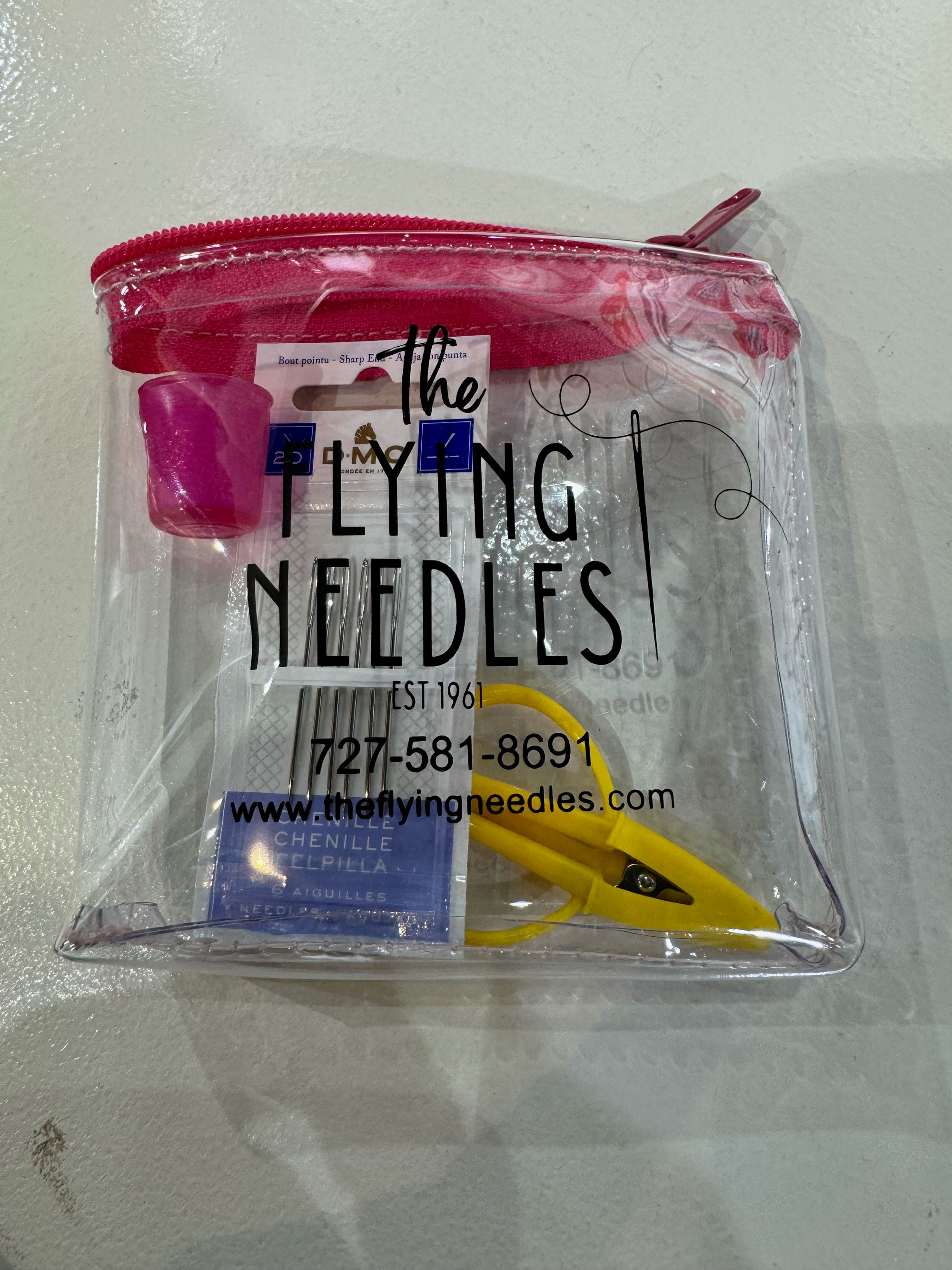 TFN LOGO Small Project Bag 5x4 - The Flying Needles