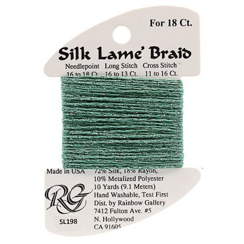 Silk Lame Braid SL198 Wasabi - The Flying Needles
