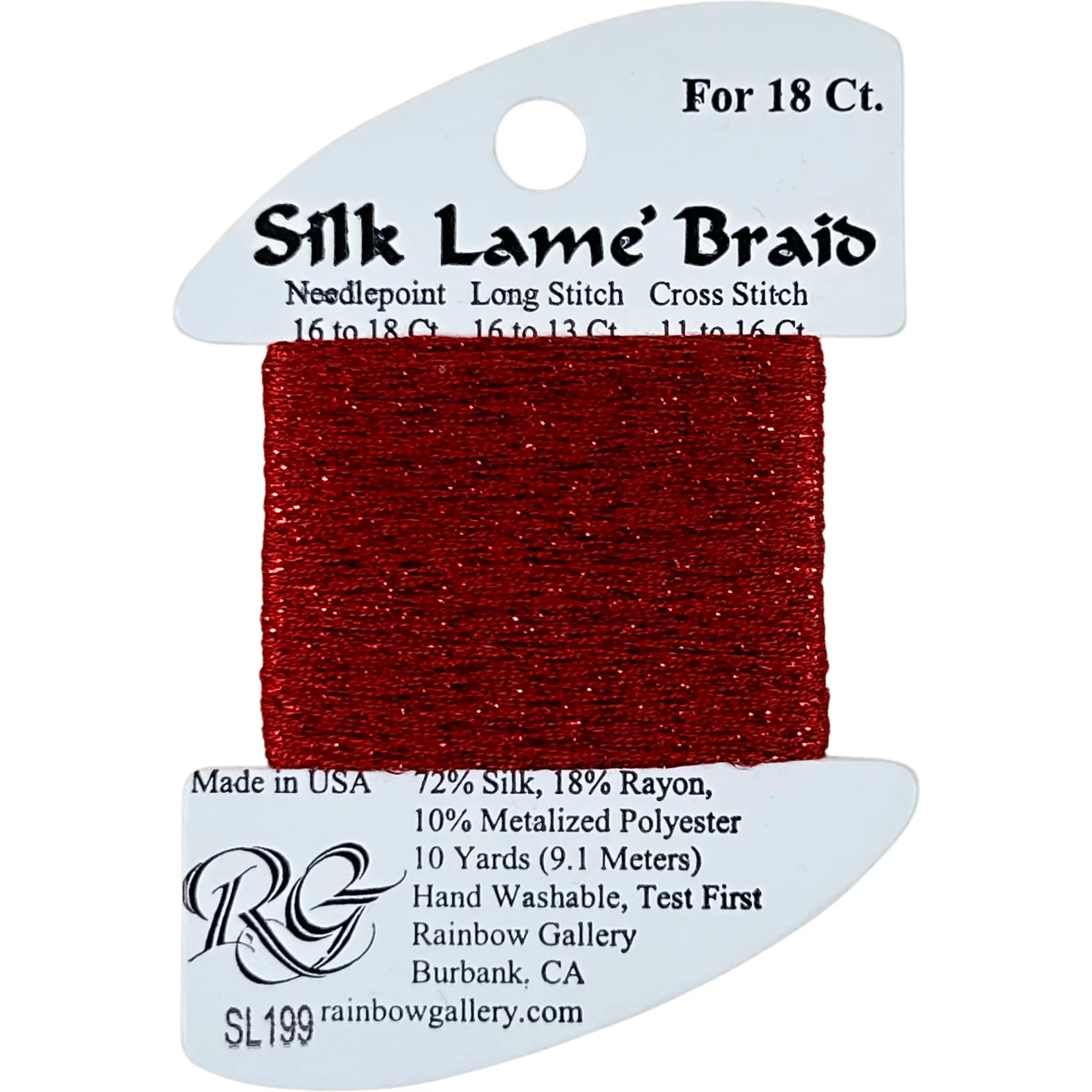Silk Lame Braid SL199 Picante - The Flying Needles