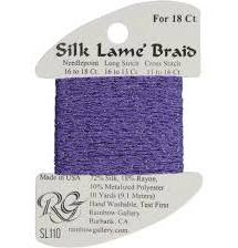 Silk Lame Braid SL110 Dark Violet - The Flying Needles