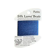 Silk Lame Braid SL77 Royal Blue - The Flying Needles
