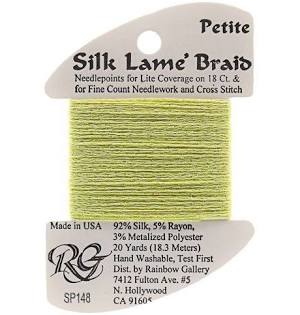 Petite Silk Lame SP148 Lemon Lime - The Flying Needles