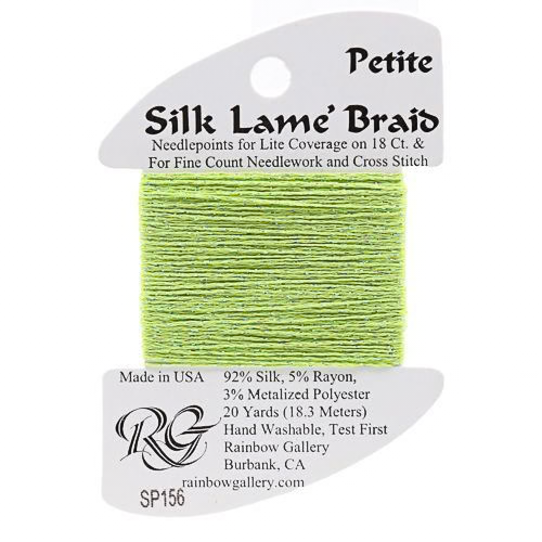 Petite Silk Lame SP156 Kiwi - The Flying Needles