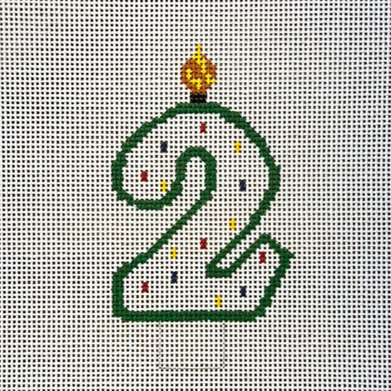 Candle Number Large 2 - The Flying Needles
