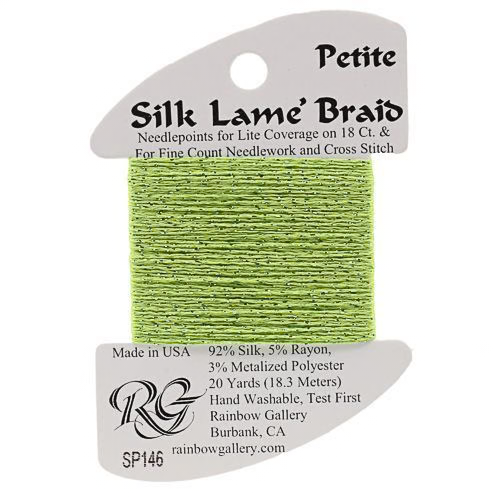Petite Silk Lame SP146 Apple Green - The Flying Needles