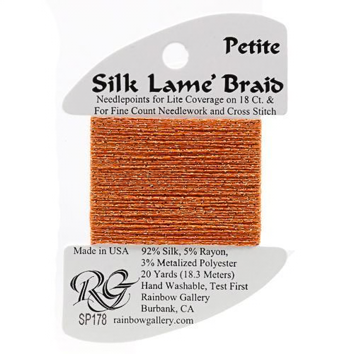 Petite Silk Lame SP178 Persimmon - The Flying Needles