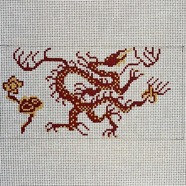 Chinoiserie Dragon-Red - The Flying Needles