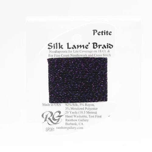 Petite Silk Lame SP261 Eggplant - The Flying Needles