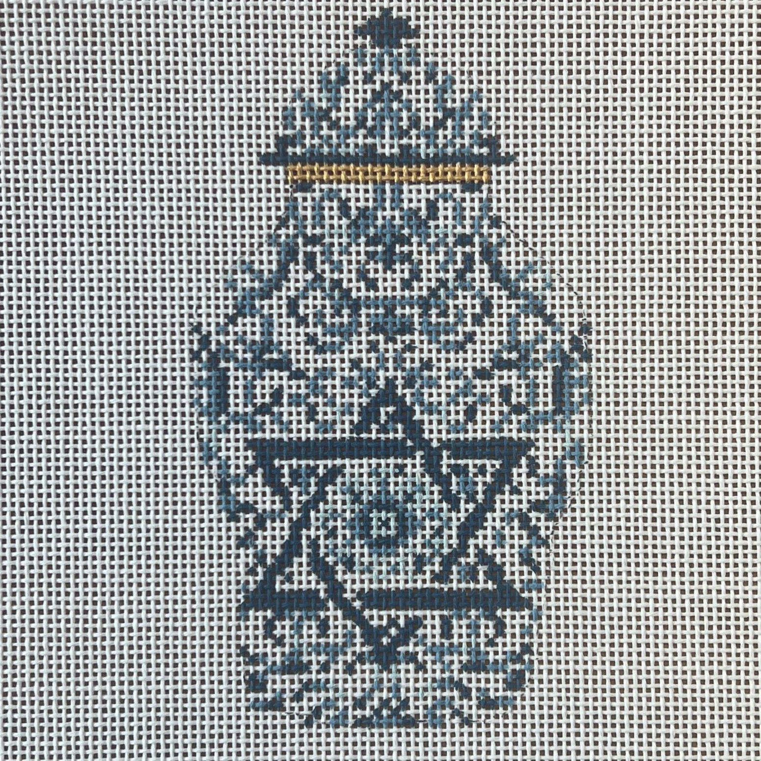 Transferware Judaica Ginger Jar - The Flying Needles