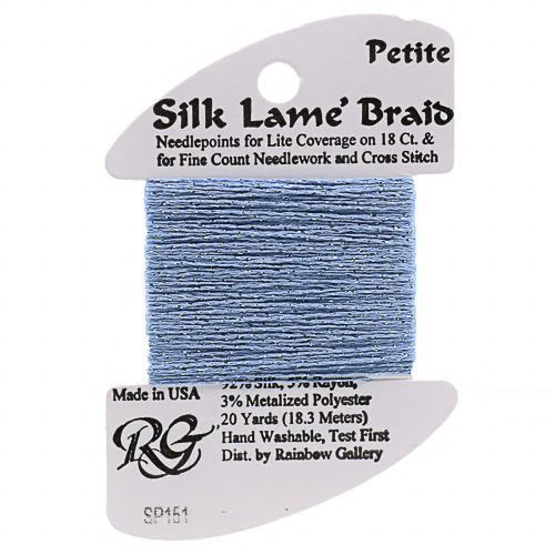 Petite Silk Lame SP151 Azure Blue - The Flying Needles