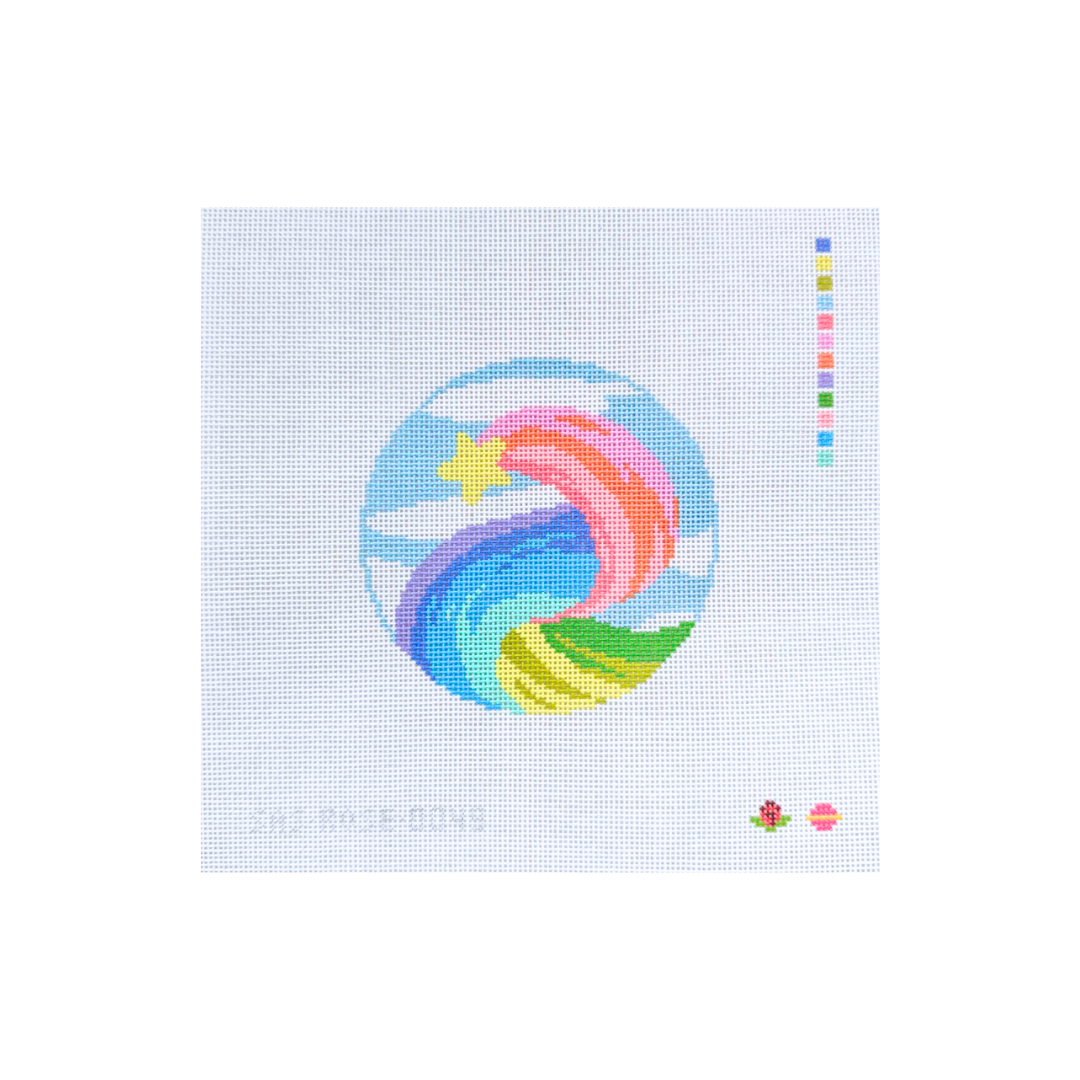 Pastel Star Round - The Flying Needles