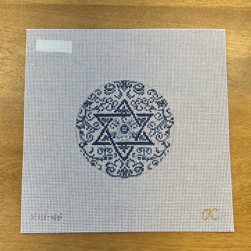 Transferware Judica Round - The Flying Needles