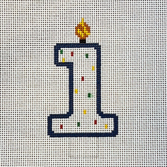 Candle Number Large 1 - The Flying Needles