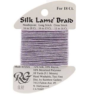 Silk Lame Braid SL92 Lite Lilac - The Flying Needles