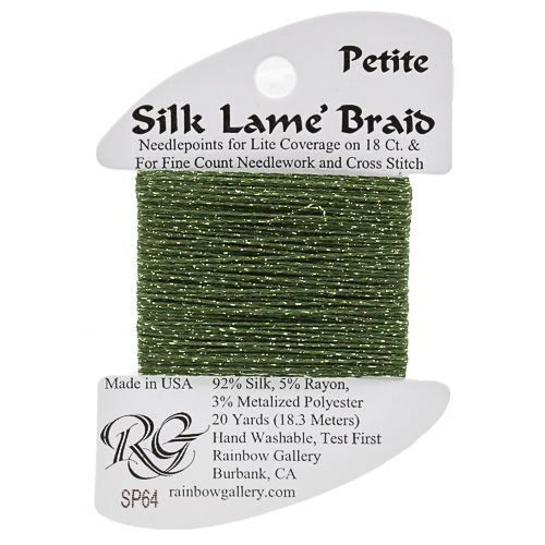 Petite Silk Lame SP64 Deep Avocado - The Flying Needles