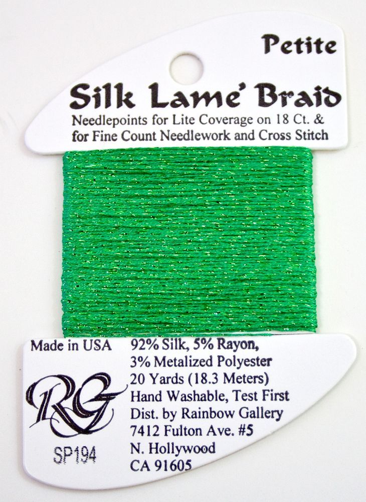 Petite Silk Lame SP194 Greenbriar - The Flying Needles