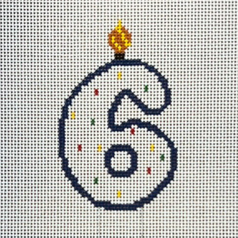 Candle Number Large 6 - The Flying Needles