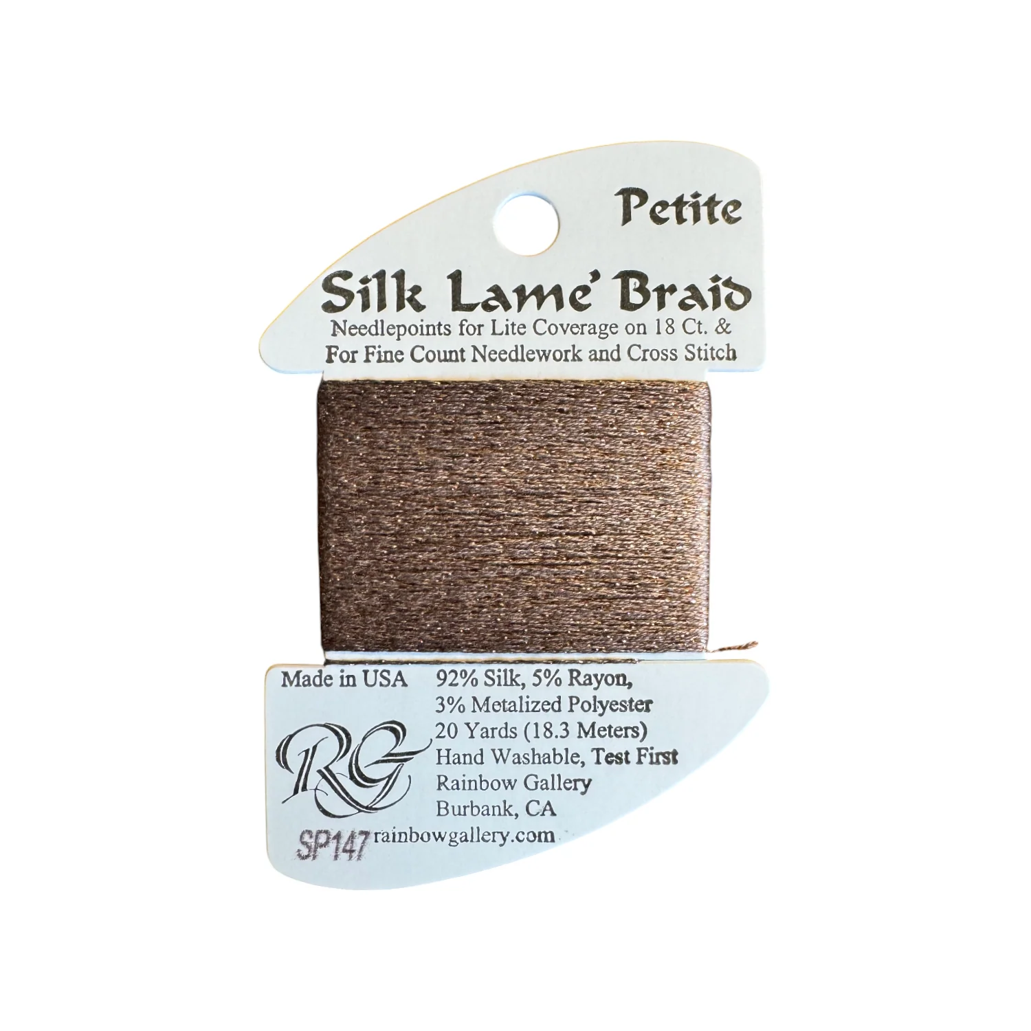 Petite Silk Lame SP147 Taupe - The Flying Needles