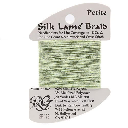 Petite Silk Lame SP172 Lime Cream - The Flying Needles