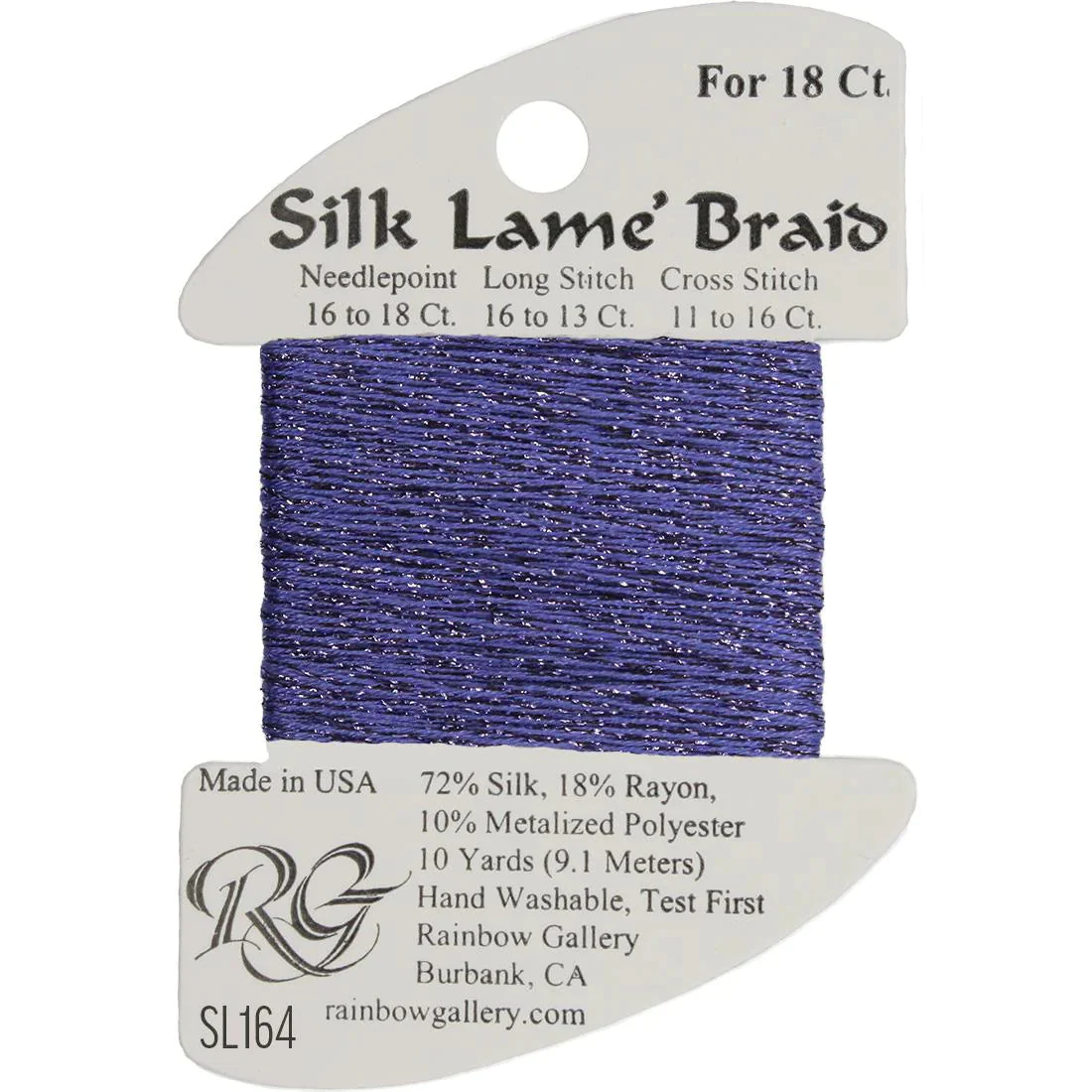 Silk Lame Braid SL164 Wisteria - The Flying Needles