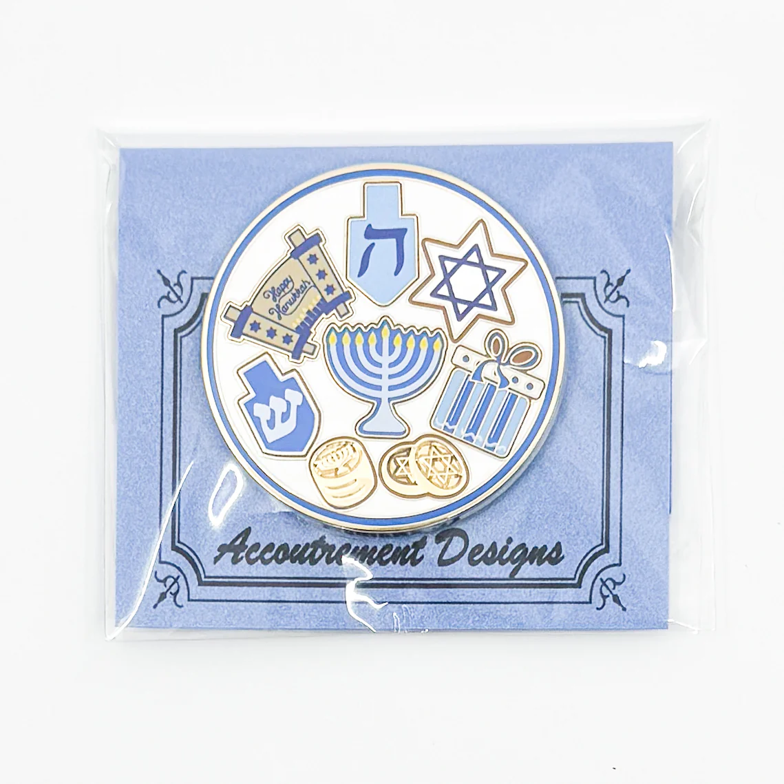 Hanukkah Cookie Plate Needleminder - The Flying Needles